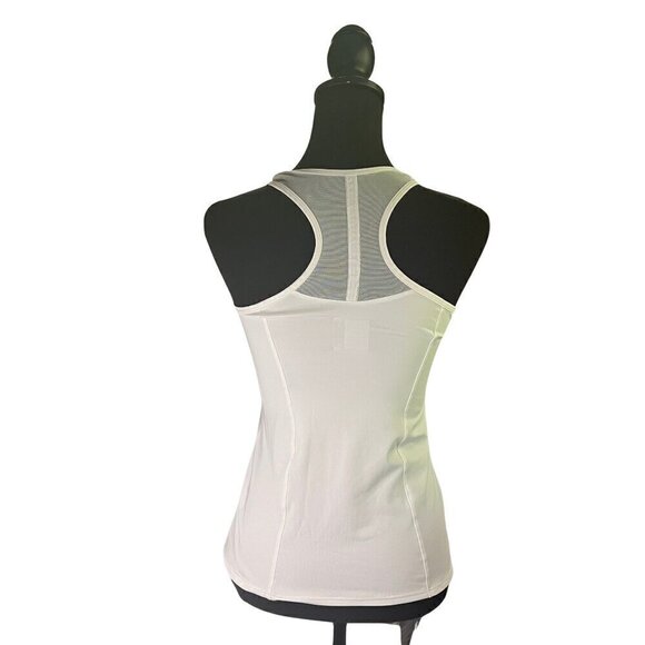 Lucky In Love Women's Fitted Shadow Play Racerback Tank Top, Size Small - Picture 2 of 8